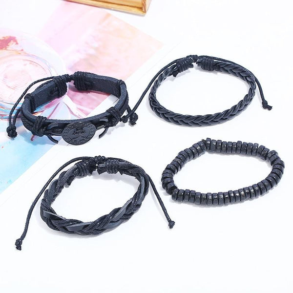 Pirate/Skull Multilayer Bracelet Set - Silverado Outpost