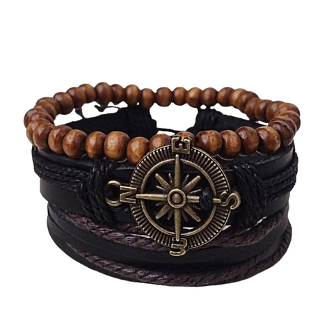 Compass Rose Multilayer Bracelet Set