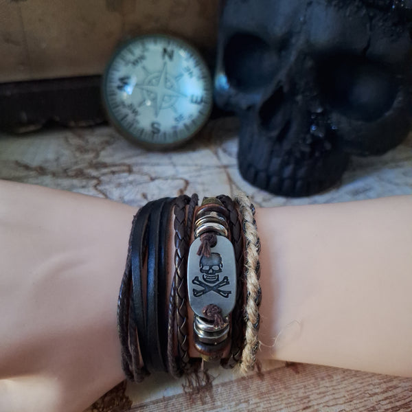 Cross N Skull Bracelet Sets