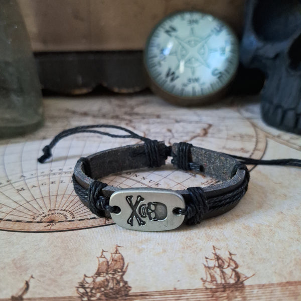 Pirate Crossbones Bracelet Set