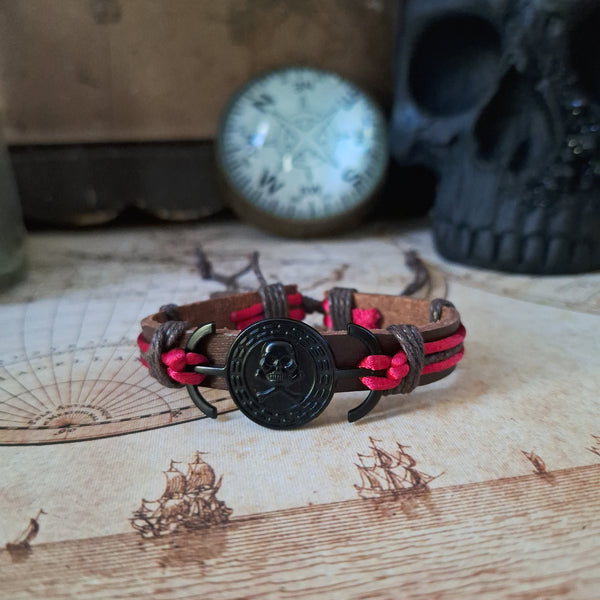 Pirate Touch of Red Bracelet Set