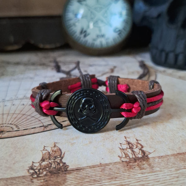 Pirate Touch of Red Bracelet Set