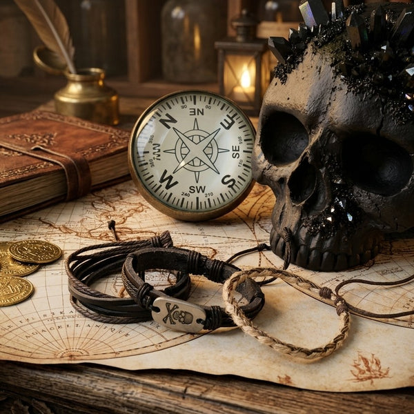 Pirate Skull & Crossbones Wrist Stack