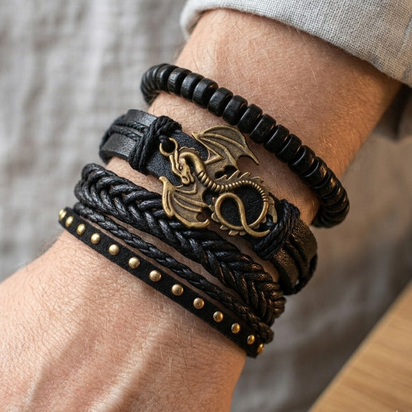 Fantasy Dragon Bracelet Set