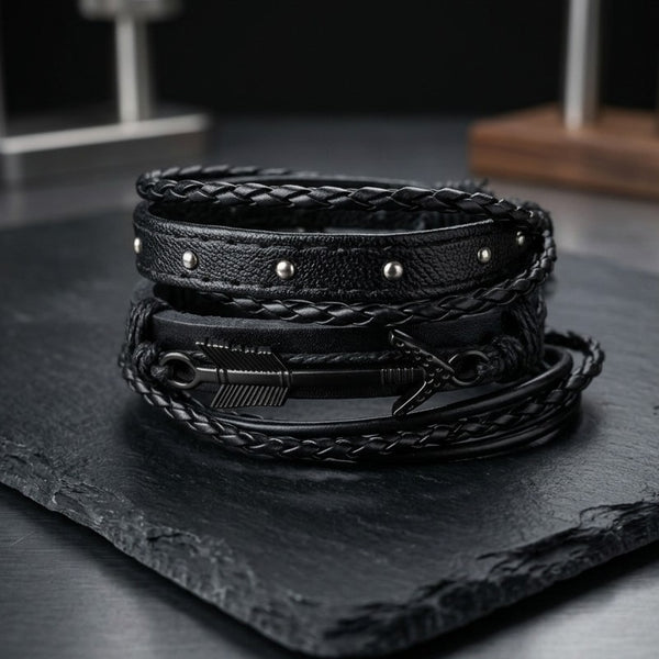 Black Arrow Wrist Stack