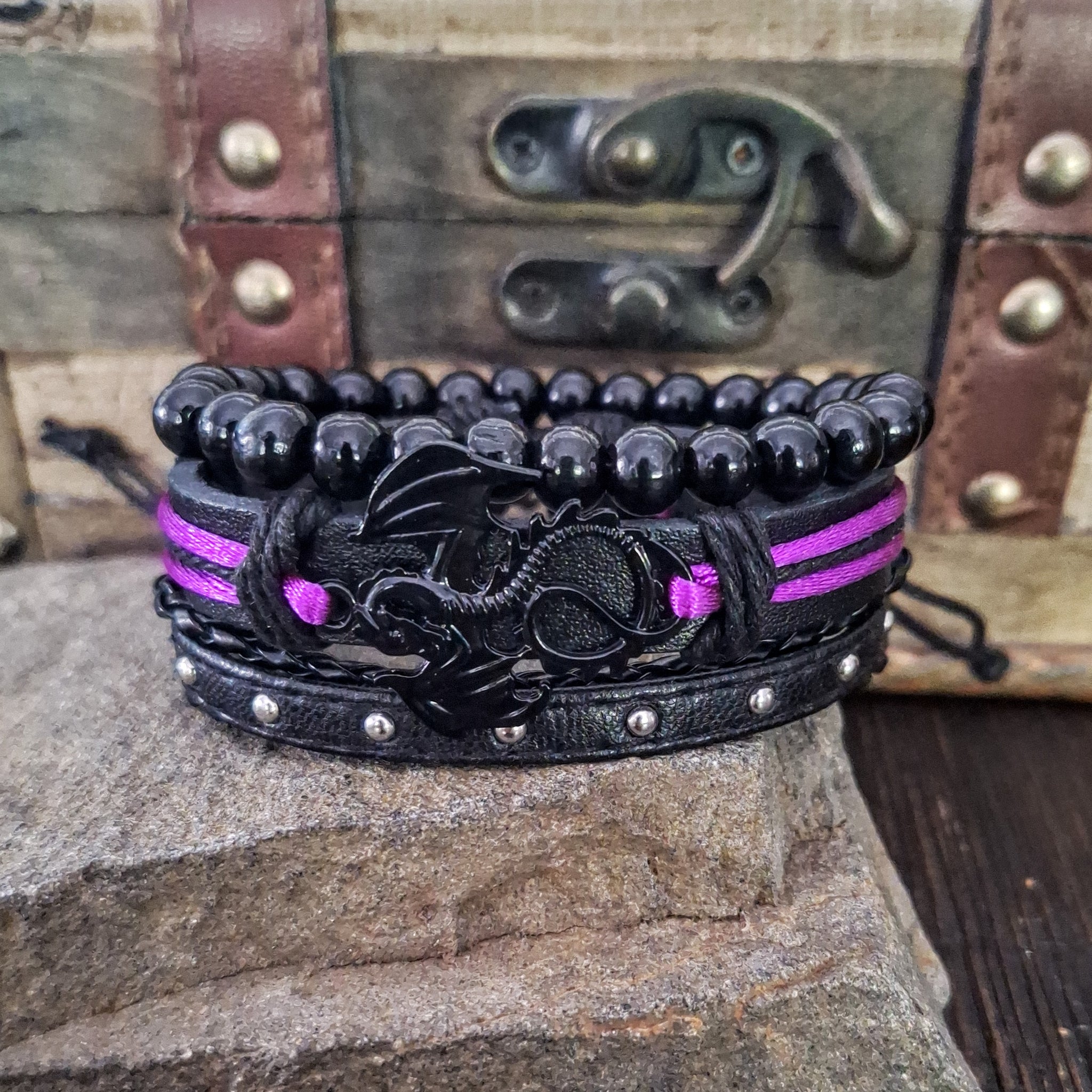 Fantasy Dragon Bracelet Set