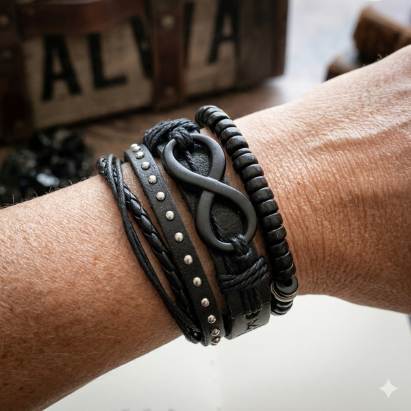 Gothic Infinity Wrist Stack