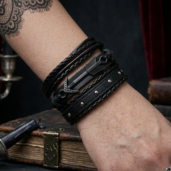 Black Arrow Wrist Stack