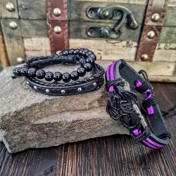 Fantasy Dragon Bracelet Set