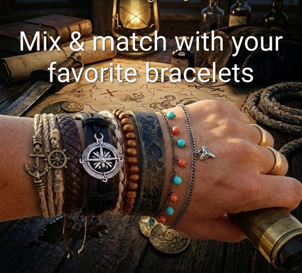 Pirate Compass Wrist Stack