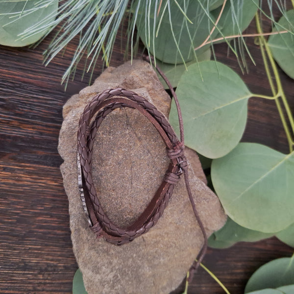 Native American Feather Bracelet Set