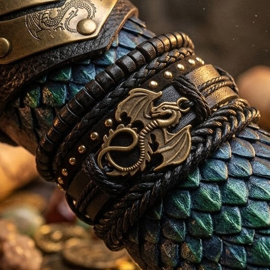 Fantasy Dragon Bracelet Set