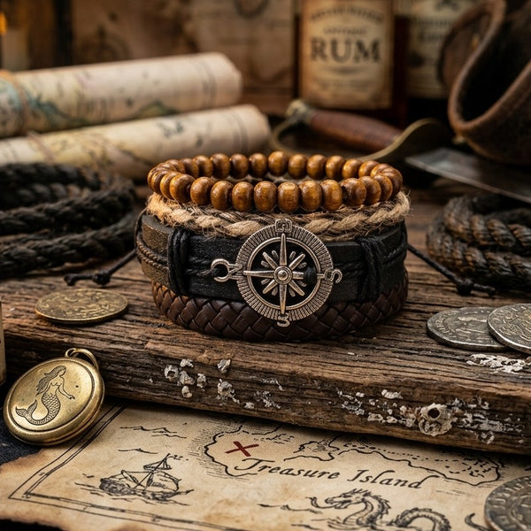 Pirate Compass Wrist Stack