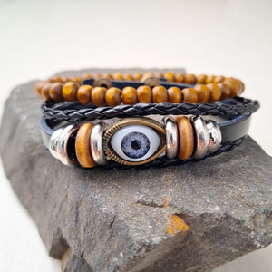 Evil Eye Bracelet Set