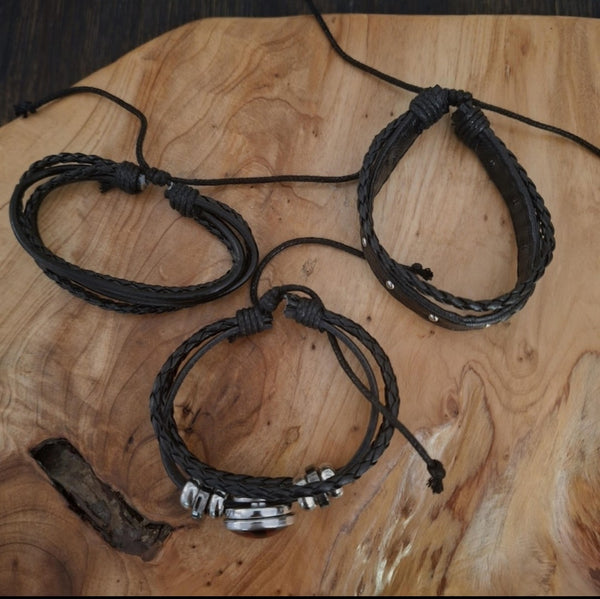 Purple Dragon Eye Bracelet Stack
