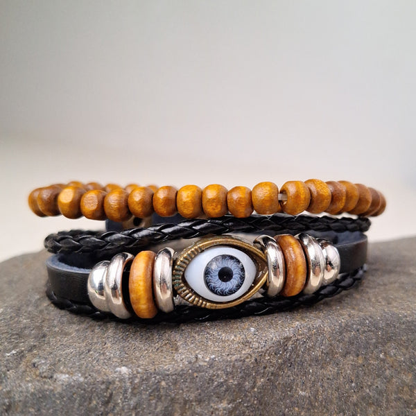 Evil Eye Bracelet Set