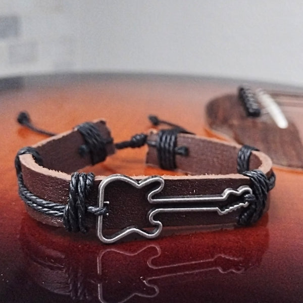 Guitar Leather Bracelet