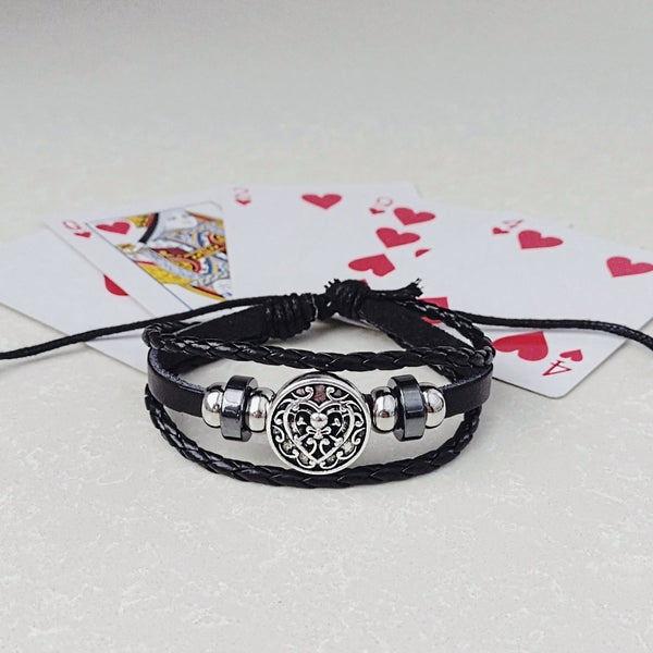 Queen of Hearts Skull Bracelet