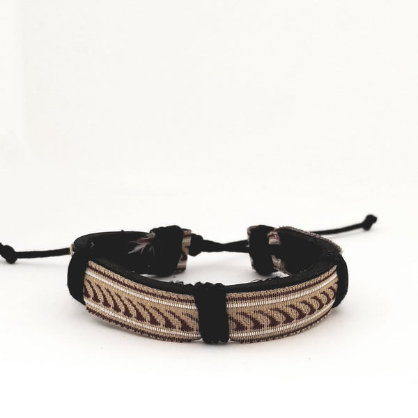 Yin Yang Bracelet Set - Brown