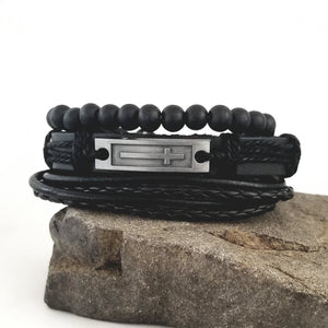 Faith Black Bracelet Set