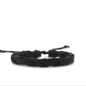 X Pattern Bracelet - Black