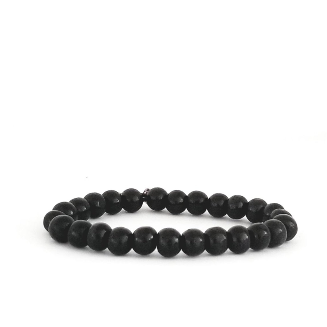 Black Beads Bracelet - Round