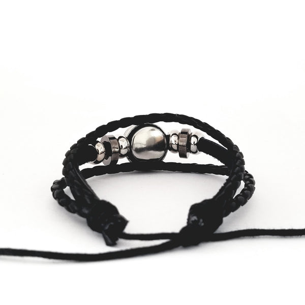 Treble Clef  Multilayer Bracelet Set - Black