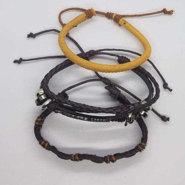 Rustic Feather Bracelet Set