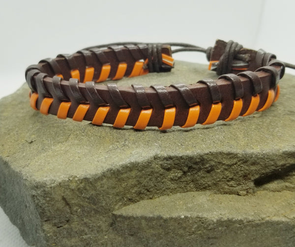 Orange and Brown Bracelet