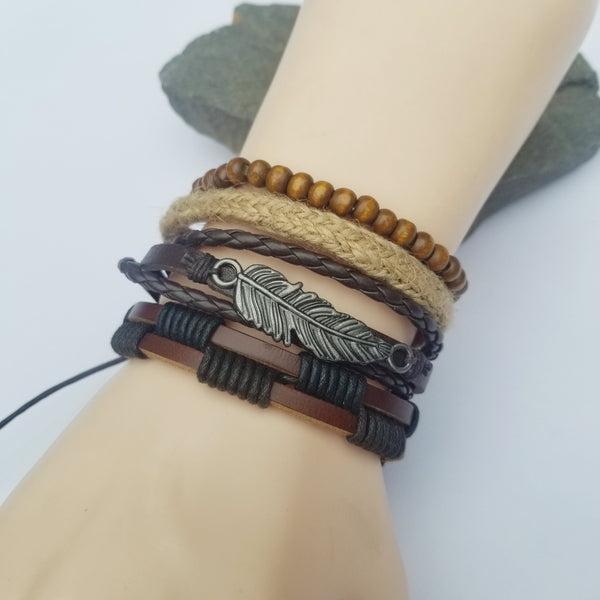 Teton Feather Bracelet Set