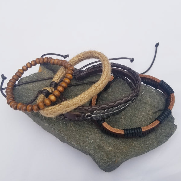 Teton Feather Bracelet Set