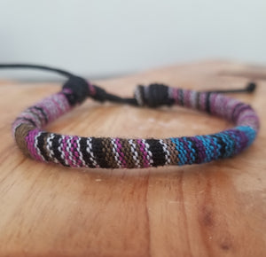 Boho Hippie Bracelet - Purple