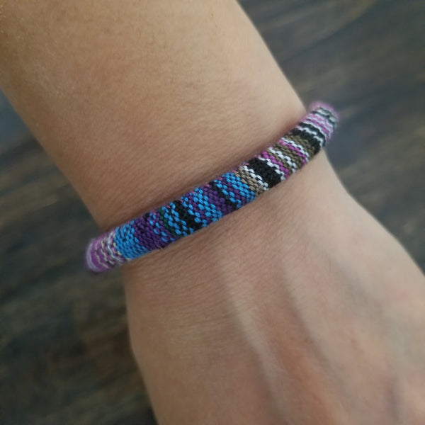Boho Hippie Bracelet - Purple