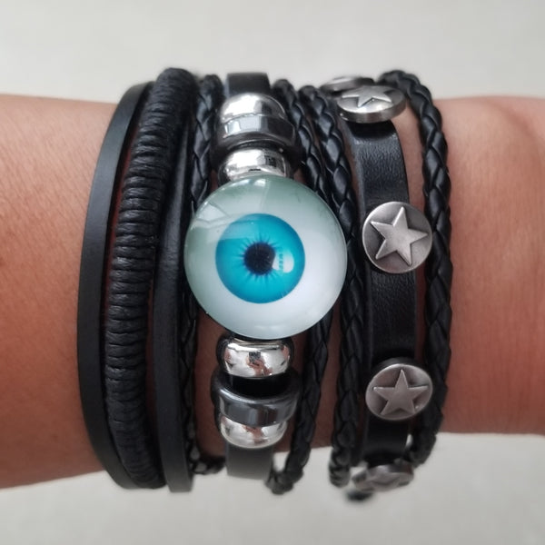 Lucius Evil Eye Bracelet Set