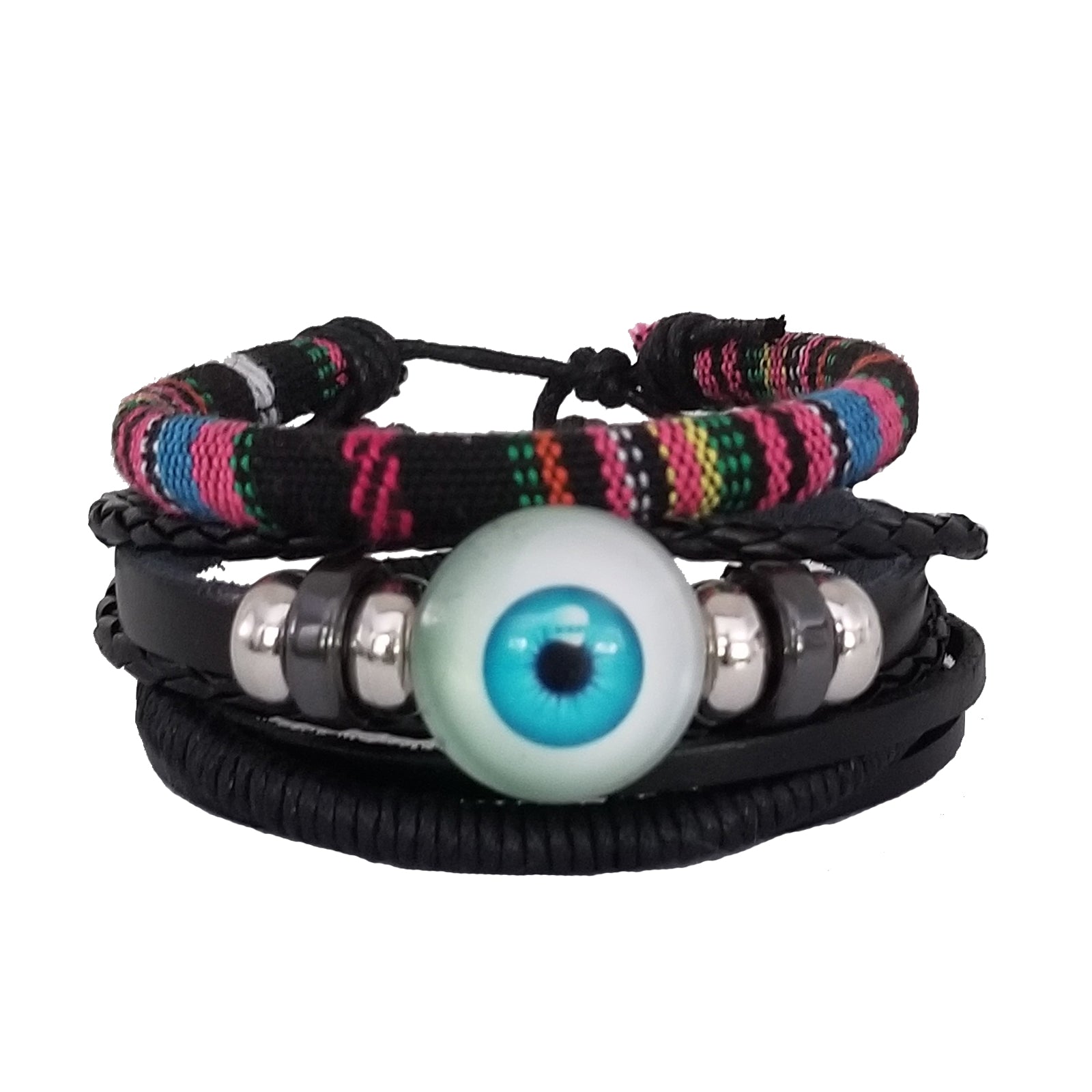 Iris Evil Eye Bracelet Set
