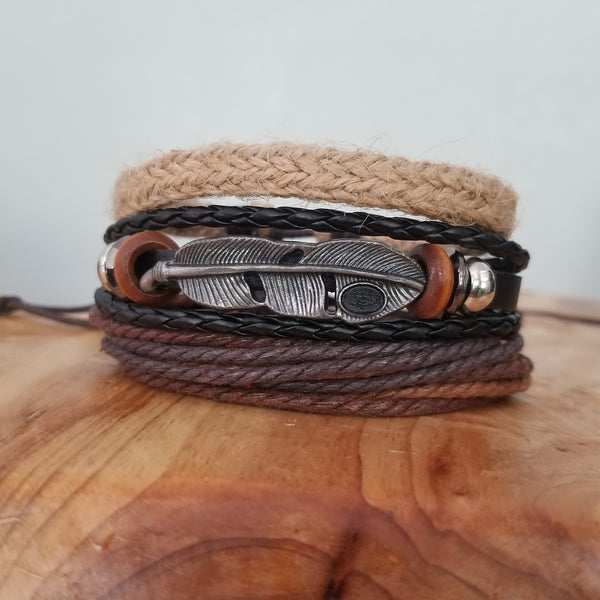 Modjeska Feather Bracelet Set