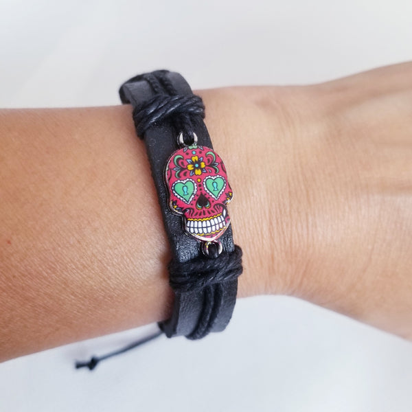Day of the Dead Bracelet  - Red