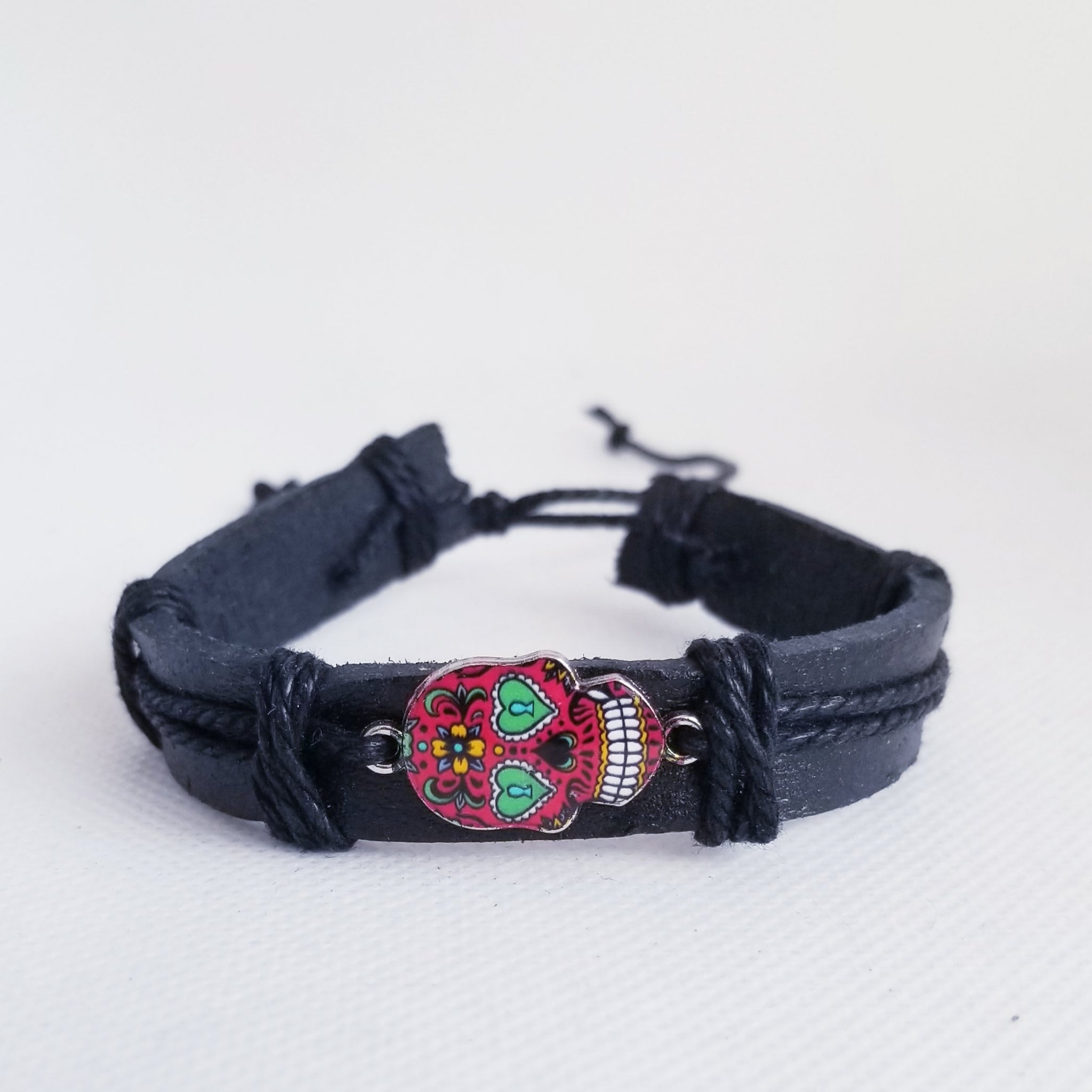 Day of the Dead Bracelet  - Red