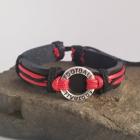 Football Bracelet - Red