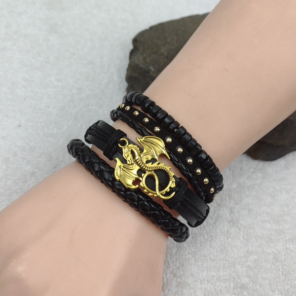 Golden Dragon Bracelet Set A1