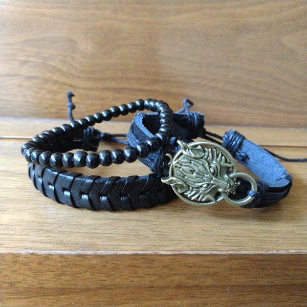 Fantasy Wolf Multilayer Bracelet Set