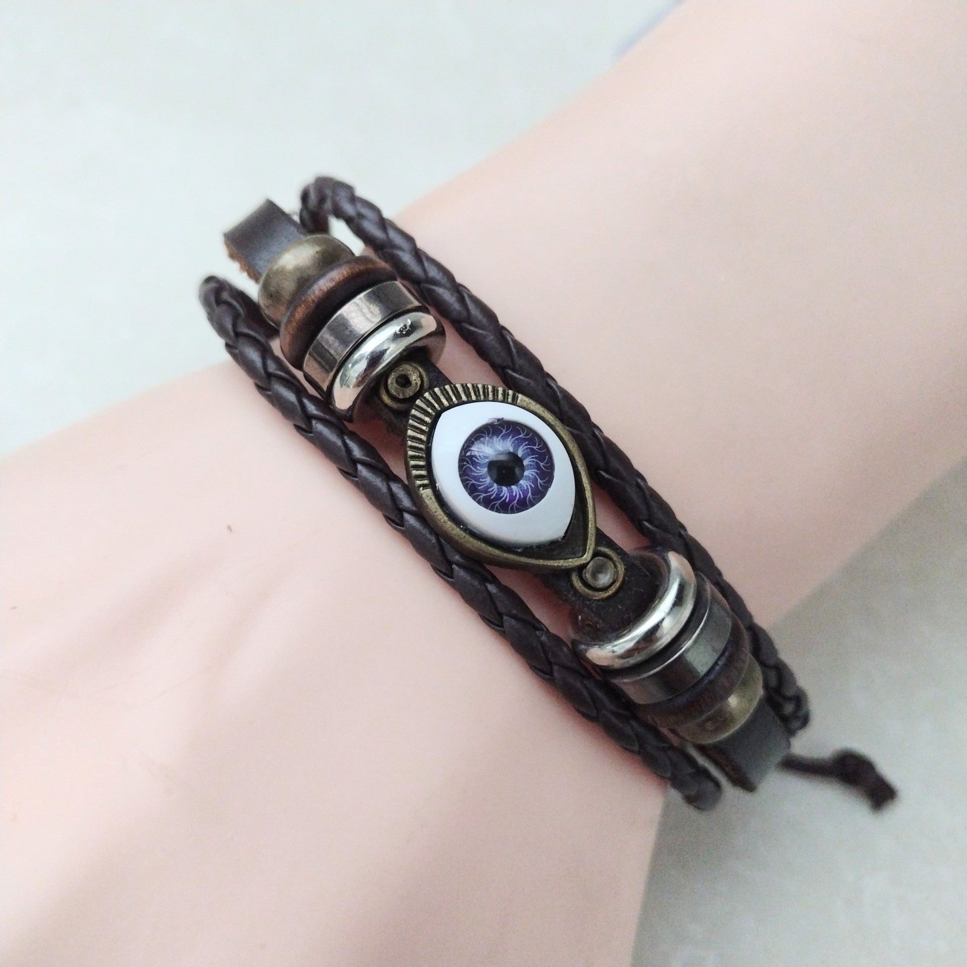 Purple Evil Eye Bracelet