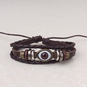 Brown Evil Eye Bracelet