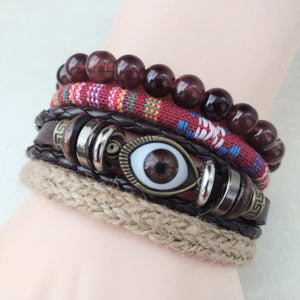 Native American Inspired Evil Eye Bracelet Set