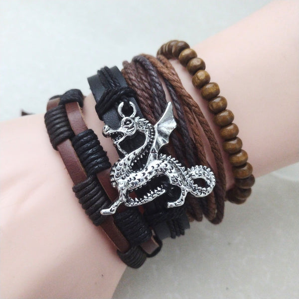 Serpent Dragon Bracelet Set