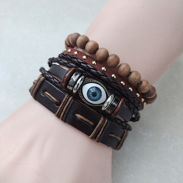 Evil Eye Bracelet Set