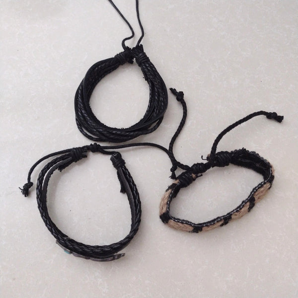 Turq Feather Bracelet Set - C2