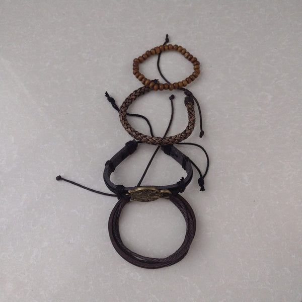 Wolf Bracelet Set - Bronze