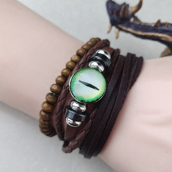 Dragon Eye Bracelet Set - Green