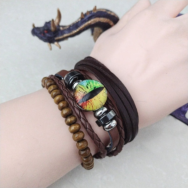 Dragon Eye Bracelet Set - Rainbow
